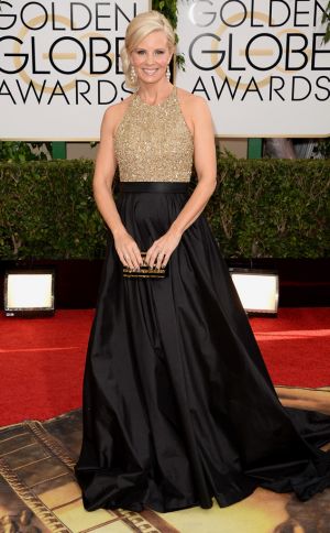 2014 Golden Globes - Red Carpet - Monica Potter in Romona Keveza